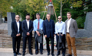 Von Links: Bijan Khajehpour (Atieh Bahar), Adnan Tabatabai (CAPRO), Walter Posch (SWP), Oliver Ernst (Konrad Adenauer Stiftung), Rouzbeh Parsi (NIAC) und Dennis Schröder (DAAD-Teheran) 