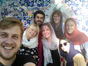 Thees Kalmer mit den Freunden im Iran, August 2016